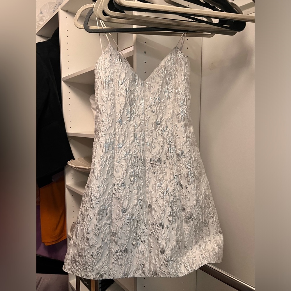 Alice + Olivia Tayla Intern Mini Dress in White